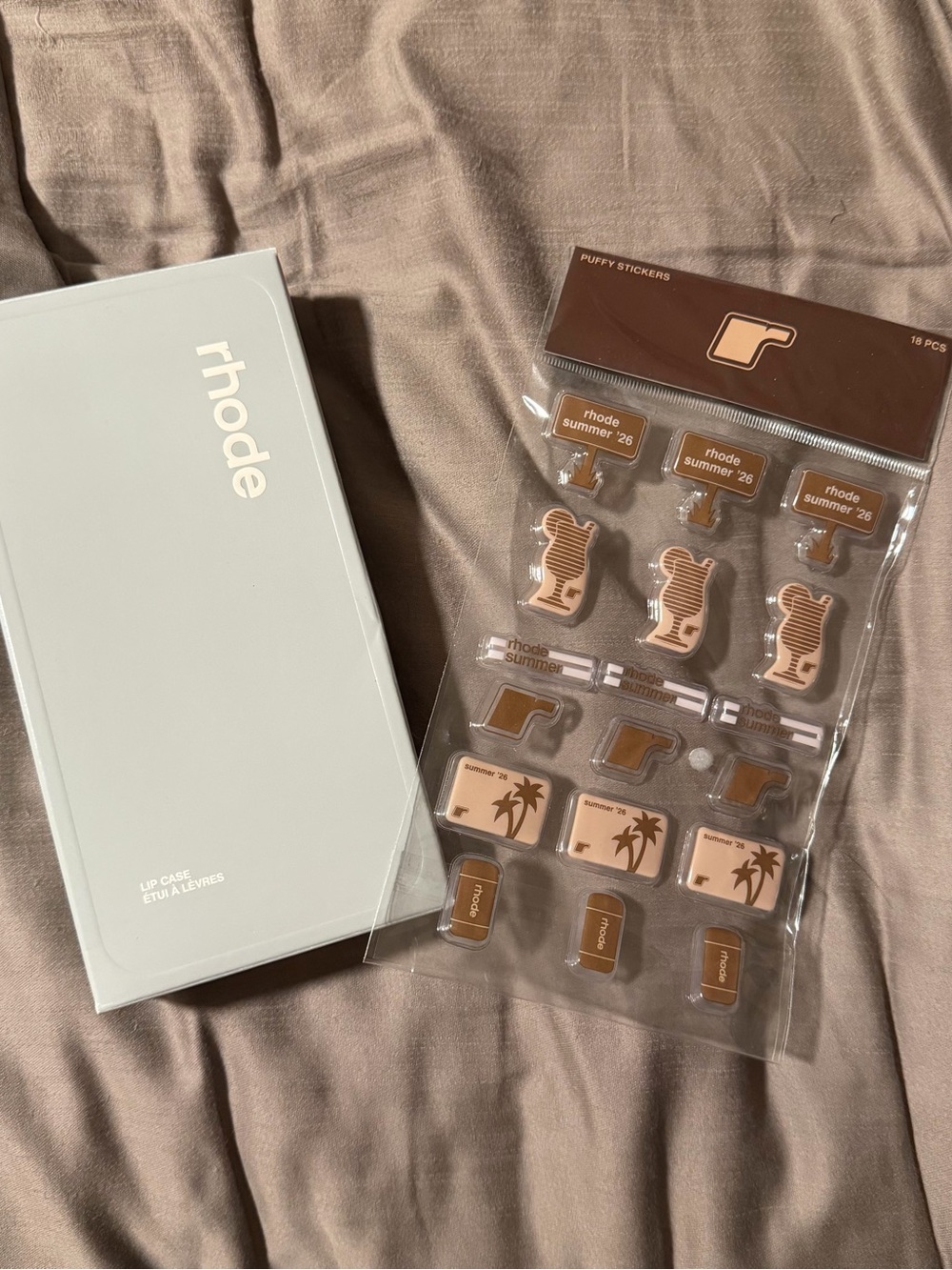 RHODE Lip Case 14 pro max & Puffy Stickers